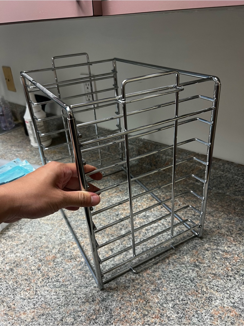 Chrome Metal Storage Rack Organizer - Picture 2 of 3
